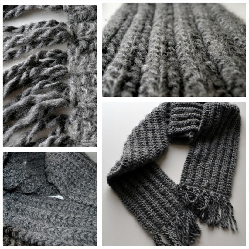 Patent Steek Sjaal (Breipatroon)