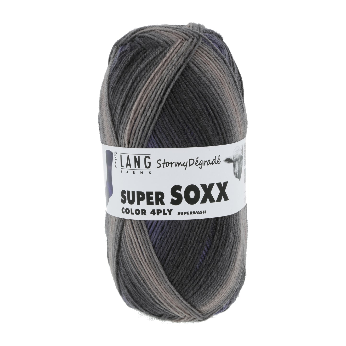 Lang Yarns Super Soxx Color Stormy Degrade Cyclone (0333)