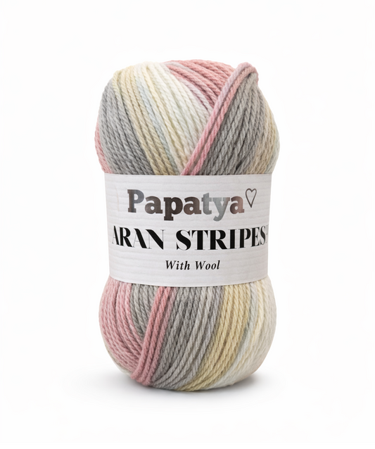 Papatya Aran Stripes Pastel (03)